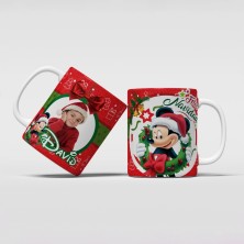 Taza navideña MICKEY con FOTO