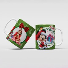 Taza navideña MINNIE con FOTO