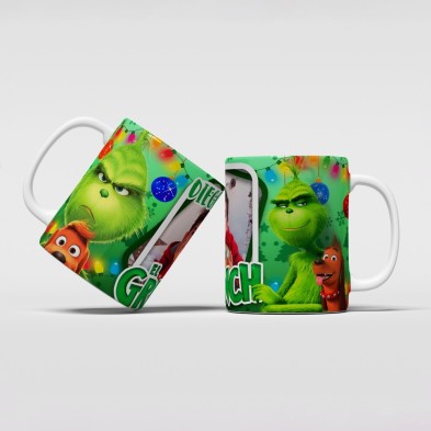 Taza navideña GRINCH con FOTO