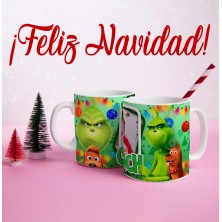 Taza navideña GRINCH con FOTO