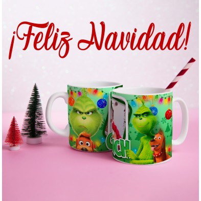 Taza navideña GRINCH con FOTO